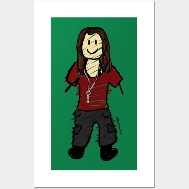 Amanda iii Stick Figure Wall Art by RoserinArt